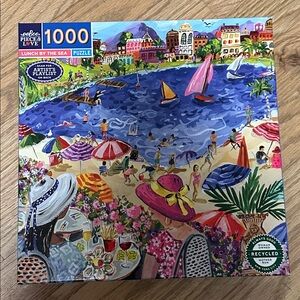 eeBoo Lunch By The Sea 1000 piece Puzzle